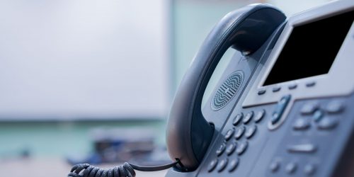 close-up-voip-telephone-landline-at-office